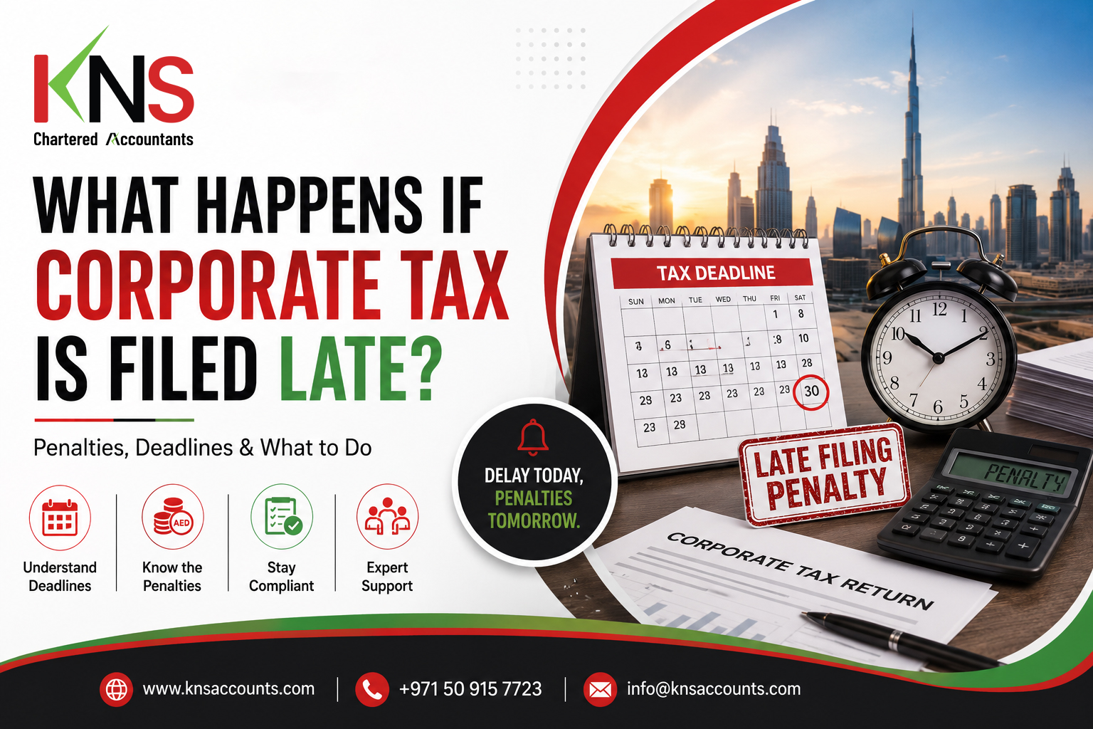 What Happens If Corporate Tax Is Filed Late in the UAE?