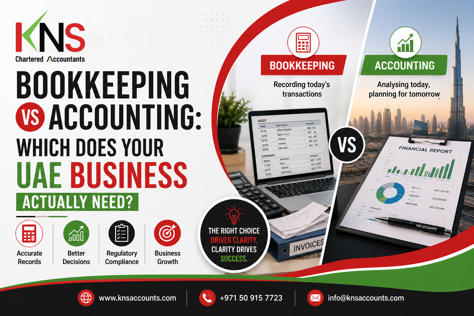 Bookkeeping vs Accounting: Which Does Your UAE Business Actually Need?